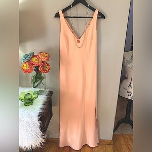 Laundry by shelli Segal size 8 long pastel coral dress mermaid formal